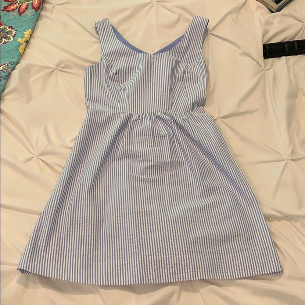 Vineyard Vines Criss Cross Seersucker Dress